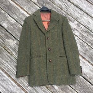 J Crew Green Tweed Blazer / Coat / Jacket